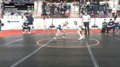 80_B lbs Consi Of 16 #1 - Huck Julius, South Fayette vs Tayven Corner, Reynolds