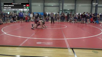 120 lbs Quarterfinal - Bryce Martin, New Oxford vs Ben Lomb, Allison Park