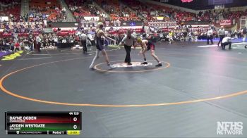 4A 120 lbs Champ. Round 1 - Jayden Westgate, Baldwin vs Dayne Ogden, Osawatomie