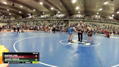 135 lbs Champ. Round 1 - Jensen Perdue, West Platte Youth Wrestling Club-AA vs Hunter Long, Rogue Warrior Wrestling-AAA