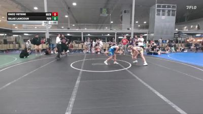 92 lbs Round 5 (6 Team) - Enzo Vetere, Mat Assassins White vs Silas Lancour, Poquoson-Pitbull