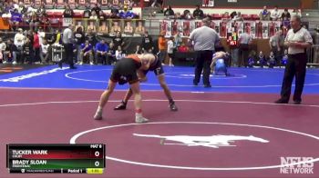 4A 132 lbs Champ. Round 1 - Brady Sloan, Frontenac vs Tucker Wark, Colby