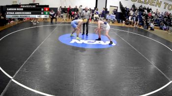 160 lbs Cons. Round 3 - Ethan Abercrombie, Oak Glen vs Carson Ross, Shaler