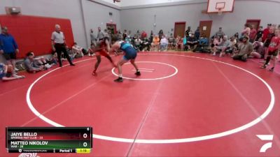 175 lbs Round 3 (6 Team) - Matteo Nikolov, WAR vs Jaiye Bello, Spartan Mat Club