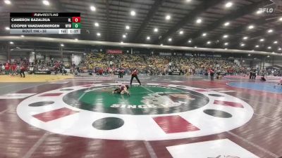 55 lbs Cons. Round 3 - Cooper VanZandbergen, Winner Youth Wrestling vs Cameron Bazaldua, Red Lodge