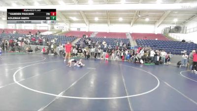 42 lbs Cons. Semi - Koleman Smith, Hook Em W.C vs Kamden Paulson, Team Prestige Wrestling