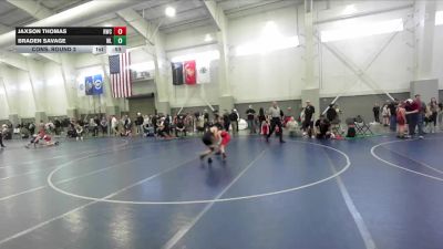 80 lbs Cons. Round 2 - Braden Savage, Team Prestige Wrestling vs Jaxson Thomas, Bear River