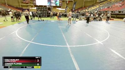 190 lbs Quarterfinal - Connor Plumski, Minnesota vs Cole Dunlavy, Legends Of Gold