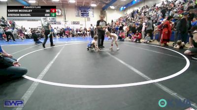 46 lbs Final - Carter Mcculley, Claremore Wrestling Club vs Stetson Manuel, Newkirk Takedown Club