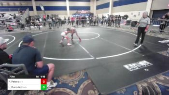 70 lbs Round Of 16 - Paulele Peters, LV Bears WC vs Leon Gonzalez, Savage House WC