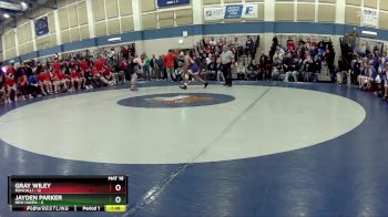 190 lbs Quarters & Wb (16 Team) - Jayden Parker, New Haven vs Gray Wiley, Roncalli