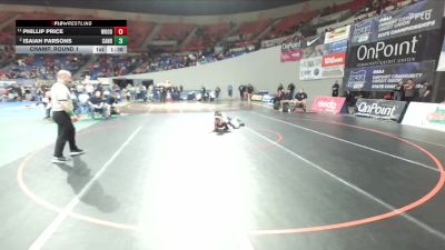 5A Boys 175 lbs Champ. Round 1 - Phillip Price, Woodburn Boys vs Isaiah Parsons, Canby Boys