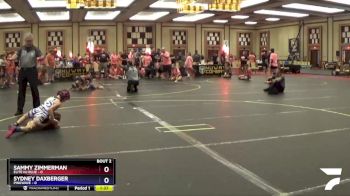 76 lbs Round 1 (10 Team) - Sammy Zimmerman, Elite NJ Blue vs Sydney Daxberger, PinkWave