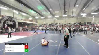 70 lbs Quarterfinal - Brody Lance, Stout Wr Acd vs Deshawn Doyle, Valley Bad Boys