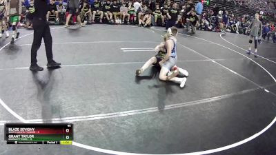 95 lbs Semis & 1st Wrestleback (8 Team) - Blaze Sevigny, South Dakota Thunder vs Grant Taylor, Kansas Pythons