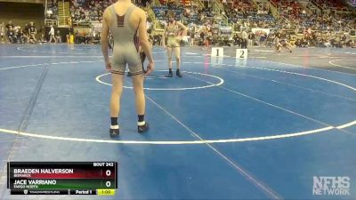 120 lbs Cons. Round 2 - Braeden Halverson, Bismarck vs Jace Varriano, Fargo North