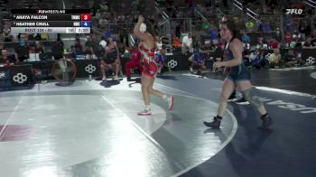 50 lbs 3rd Place Match - Anaya Falcon, Titan Mercury Wrestling Club (TMWC) vs Heather Crull, Northeastern Wrestling Club