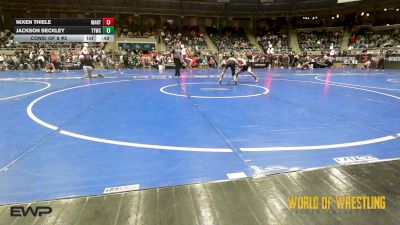 96 lbs Consi Of 8 #2 - Nixen Thiele, MANTANONA-TC vs Jackson Beckley, Team Tulsa Wrestling Club