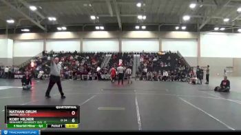125 lbs Quarters & 1st Wb (16 Team) - Nathan Orum, Indiana Tech vs Koby Milner, Reinhardt University (GA)