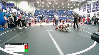 73 lbs Consi Of 4 - Lincoln Neighbors, Elgin Wrestling vs Jaxsyn James, Norman Grappling Club