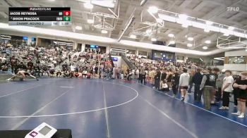 126 lbs Champ. Round 2 - Jacob Reynosa, Mountain Ridge vs Dixon Peacock, Emery