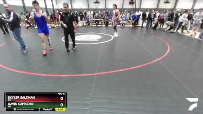 160 lbs Cons. Round 4 - Skyler Salzman, OR vs Gavin Camacho, WA