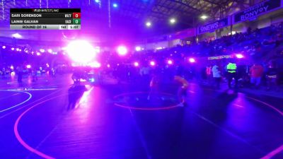 101 lbs Round Of 16 - Sari Sorenson, Watford City Wolves vs Lainie Galvan, Basehor Bobcats Wrestling