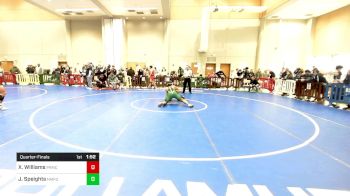 215 lbs Quarterfinal - Xavier Williams, Paramus Catholic vs James Speights, New Milford