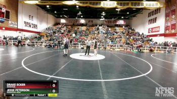 113 lbs Cons. Round 2 - Drake Ecker, Riverton vs Jesse Peterson, Mountain View