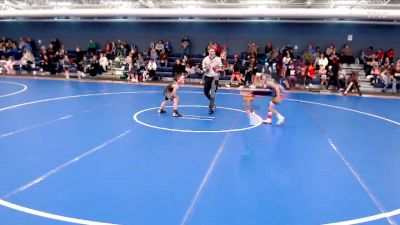 62 lbs Quarterfinal - James Hatch, Bryan Youth Wrestling Club vs Sier Del Real, Mile High Mafia