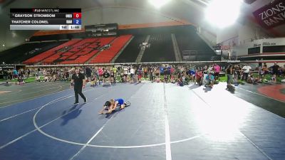70-75 lbs Champ. Round 4 - Grayson Strombom, Oregon vs Thatcher Colonel, Idaho