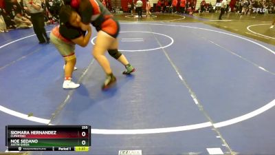 235 lbs Champ. Round 1 - Noe Sedano, Justin Garza vs Siomara Hernandez, Cupertino