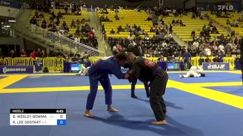 BRYAN WESLEY BOWMAN vs RYAN LEE DOSTART 2024 Master International IBJJF Jiu-Jitsu North American Championship