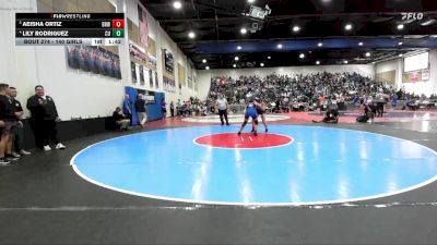 140 Girls Quarterfinal - Aeisha Ortiz, Brawley vs Lily Rodriguez, Central Union