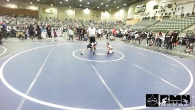 46 lbs Semifinal - Zayvynn Sanders, Twin City WC vs Ismael Valdez, Klamath Basin Warriors