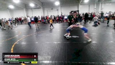 65 lbs Cons. Round 2 - James Beaudoin, Eastside Youth Wrestling vs Ryker Boyd, Legacy Elite Wrestling