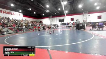 157 lbs Quarterfinal - Isaiah Rea, Lakeside vs Gabriel Garcia, Oak Hills