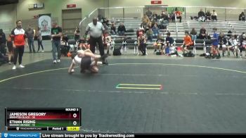 110 lbs Round 3 (4 Team) - Ethan Rising, Hudson Orange vs Jameson Gregory, Brighton Black