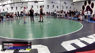 145B Quarterfinal - Azana King, Schreiner University vs Terra Booe, Unattached