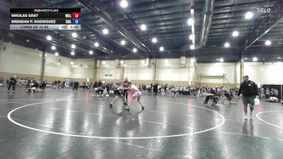 144 lbs Consi Of 16 #2 - Nikolas Gray, Wellington Wrestling vs Brendan P. Rodriguez, Eagle Wrestling Club