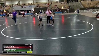 80 lbs Semifinal - Tyler Dowd, Nolensville Wrestling Club vs John Weinlein, Wave Wrestling Club