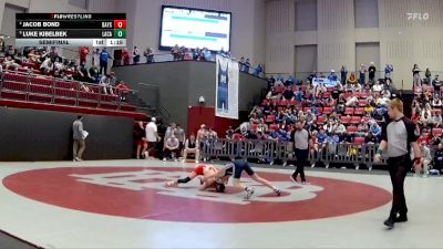 126 lbs Semifinal - Luke Kibelbek, Lakeway Christian Academy vs Jacob Bond, Baylor School