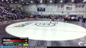 115 lbs Quarterfinal - Alisson Rojas, Walla Walla vs Mia Leahy, Columbia Burbank