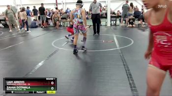 92 lbs Round 1 (6 Team) - Liam Arroyo, Warhawks Wrestling vs Zahan Dotiwala, Revolution Elite