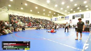 138 lbs Champ. Round 2 - Aidan Ruelas, Canyon Springs High School vs Chase Carrasco, Team SoCal WC