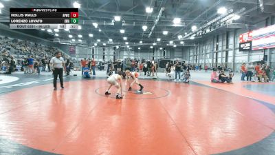96 lbs Cons. Sub-quarters - Hollis Walls, All-Phase Wrestling Club vs Lorenzo Lovato, Summit Wrestling Academy