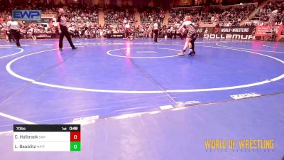 70 lbs Round Of 32 - Case Holbrook, Simmons Academy Of Wrestling vs Luke Baublitz, Mayfield Mat Academy