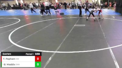 Boys 3rd-4th Grade - 84 Quarters - Brooks Maddix, Sebolt Wrestling Academy vs Tyler Popham, Immortal Athletics WC