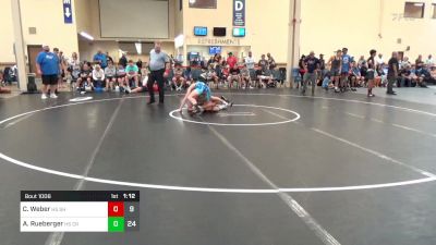 145 lbs Rr Rnd 1 - Carson Weber, HS Short Time vs AJ Rueberger, HS Camp Reynolds