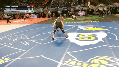 Quarterfinal - Zane Thomsen, Hastings vs Rece Knight, Gering